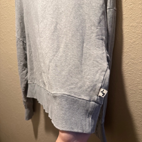 Joy Lab size L Grey Oversized Cropped Hoodie - Picture 5 of 6